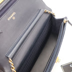 Chanel Wallet With Chain 2.55 Denim