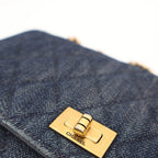 Chanel Wallet With Chain 2.55 Denim