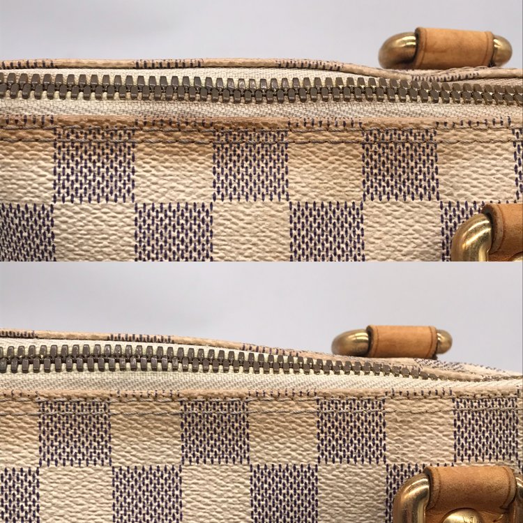 Louis Vuitton Damier Azur Saleya MM Tote Shoulder Bag