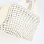 Chanel Perforated Handbag White Mini