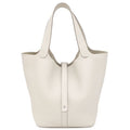 Hermes Handbag Picotin Lock MM Taurillon Clemence Cles Silver Hardware Off