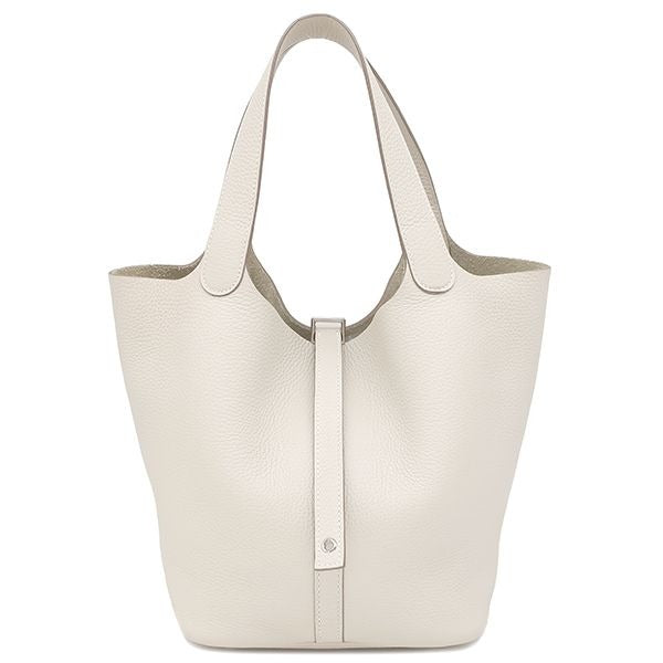 Hermes Handbag Picotin Lock MM Taurillon Clemence Cles Silver Hardware Off