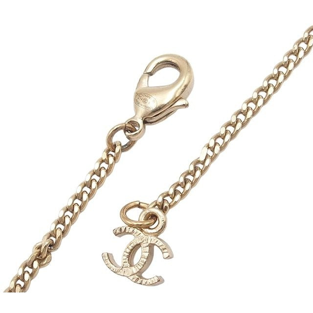 Chanel Necklace CC Logo Gold Metal Costume Pearl — view 6