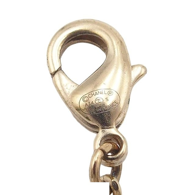 Chanel Necklace CC Logo Gold Metal Costume Pearl — view 7