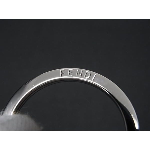 Fendi O-lock Key Holder Key Sling Bag Charm Silver — view 3