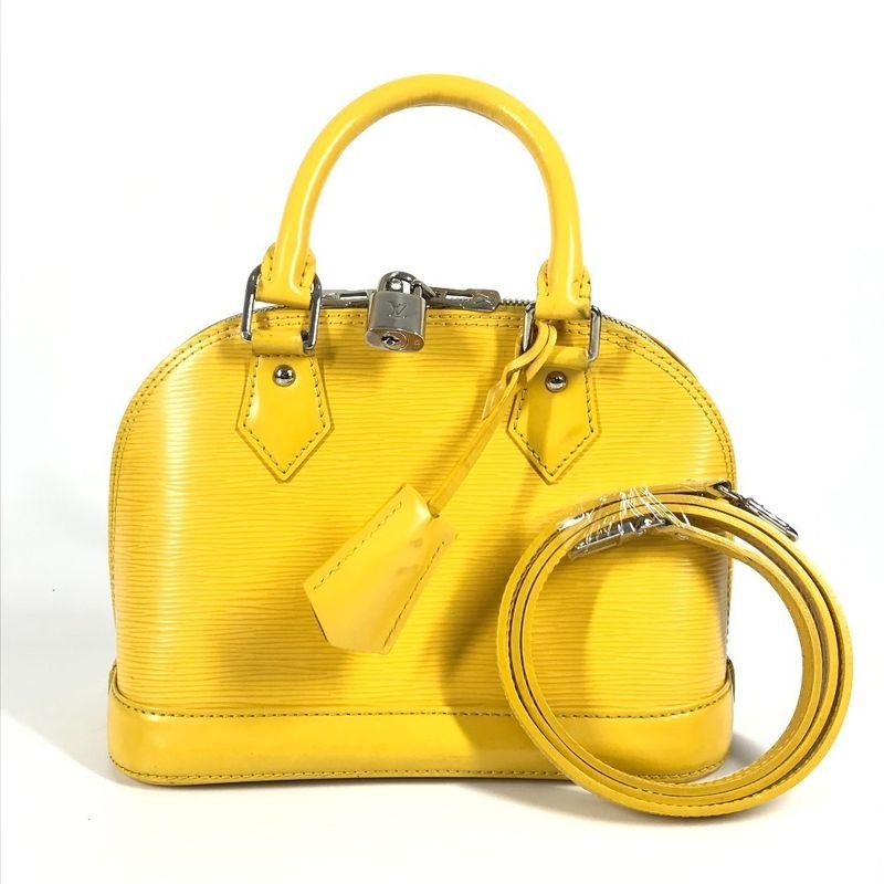 Louis Vuitton Handbag Alma BB Epi Leather Citron Yellow — view 2