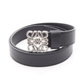 Loewe Belt Chunky Anagram Black Leather