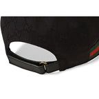 Gucci Baseball Cap Hat GG Black Red Green Kqwbg 1060 Size M 59 cm — view 6