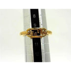 Fendi Ring O-rock Gold Metal FF Logo — view 4