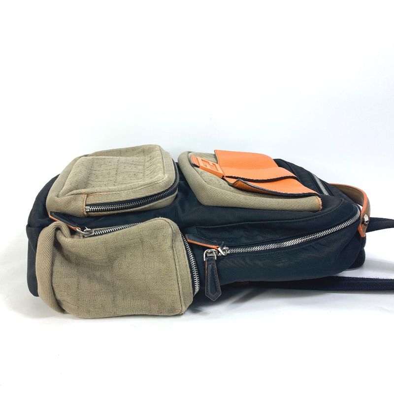 Fendi Backpack Zucca Multi 7 Vz048 Nylon Canvas Black — view 3