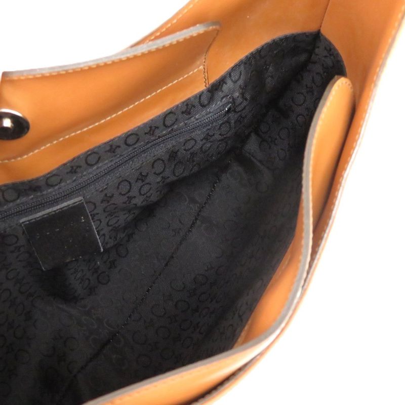 Celine Shape Push Leather Camel Shoulder Bag Brown 0441 — view 6