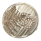Chanel Gold Rhinestone Plated