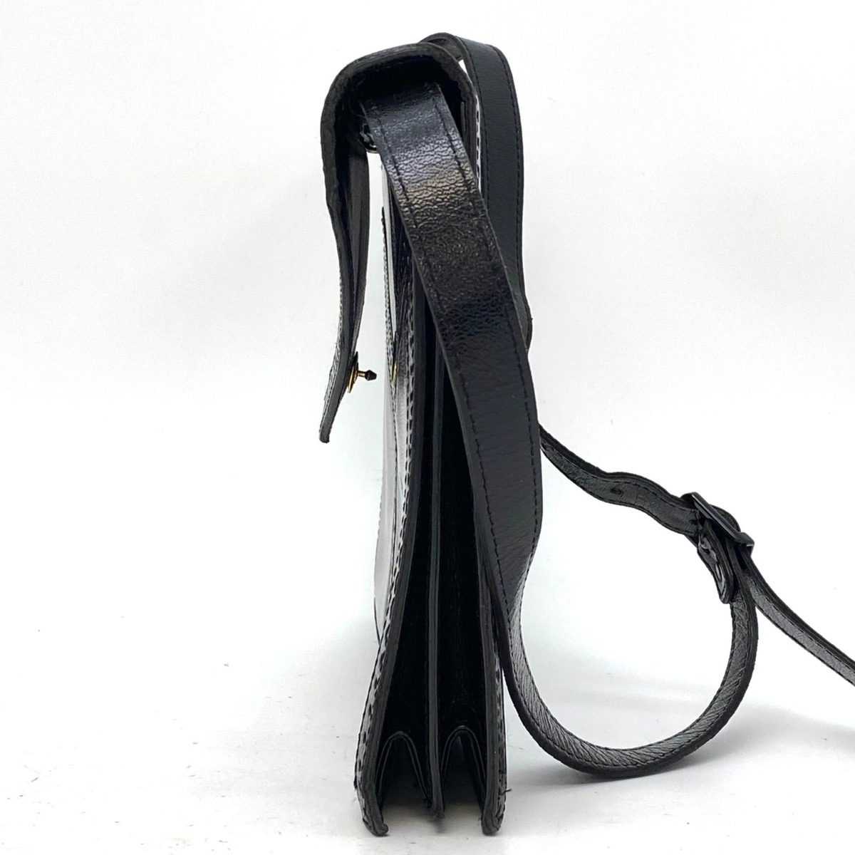 Saint Laurent Shoulder Bag Leather Black Pochette Travel Formal — view 8