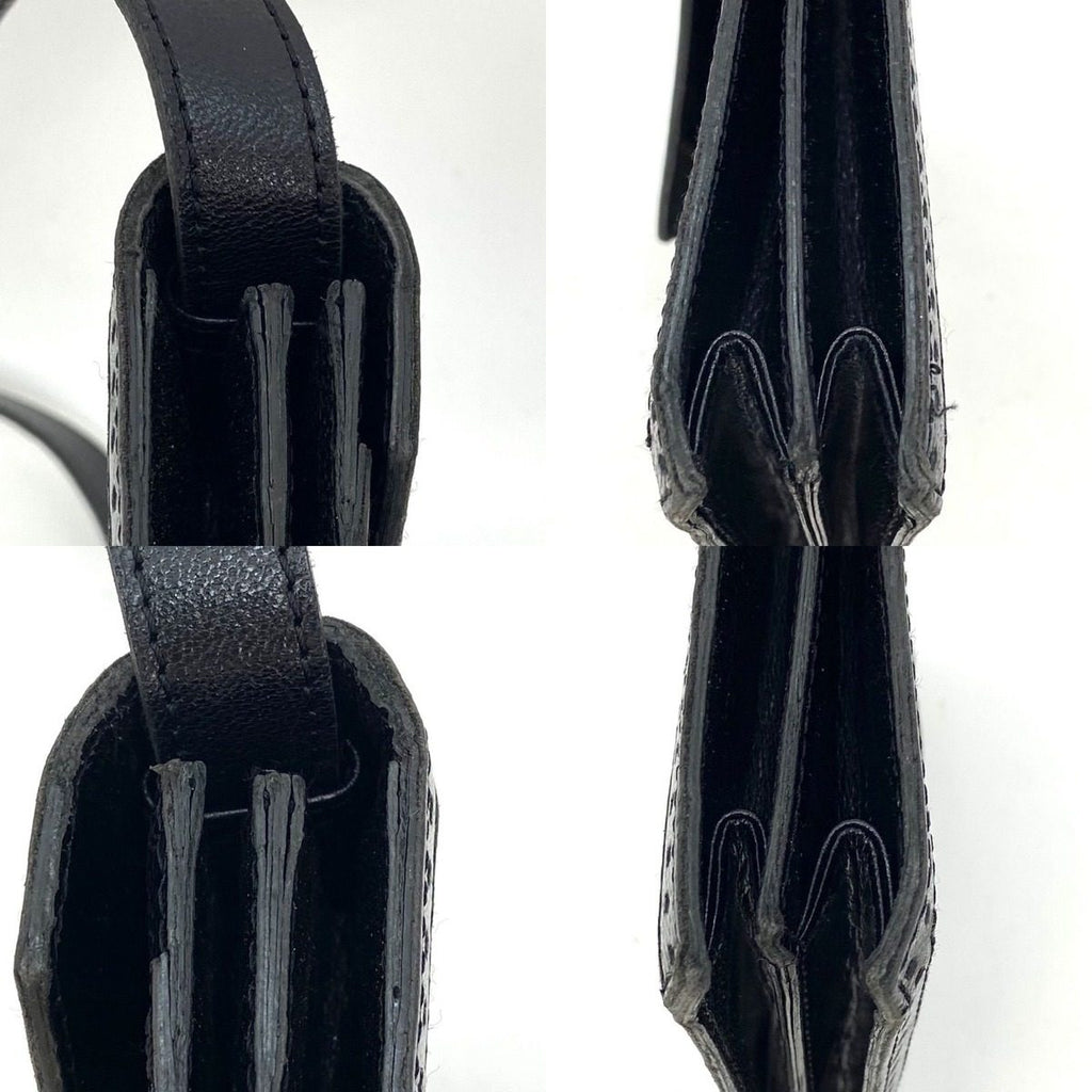 Saint Laurent Shoulder Bag Leather Black Pochette Travel Formal — view 9