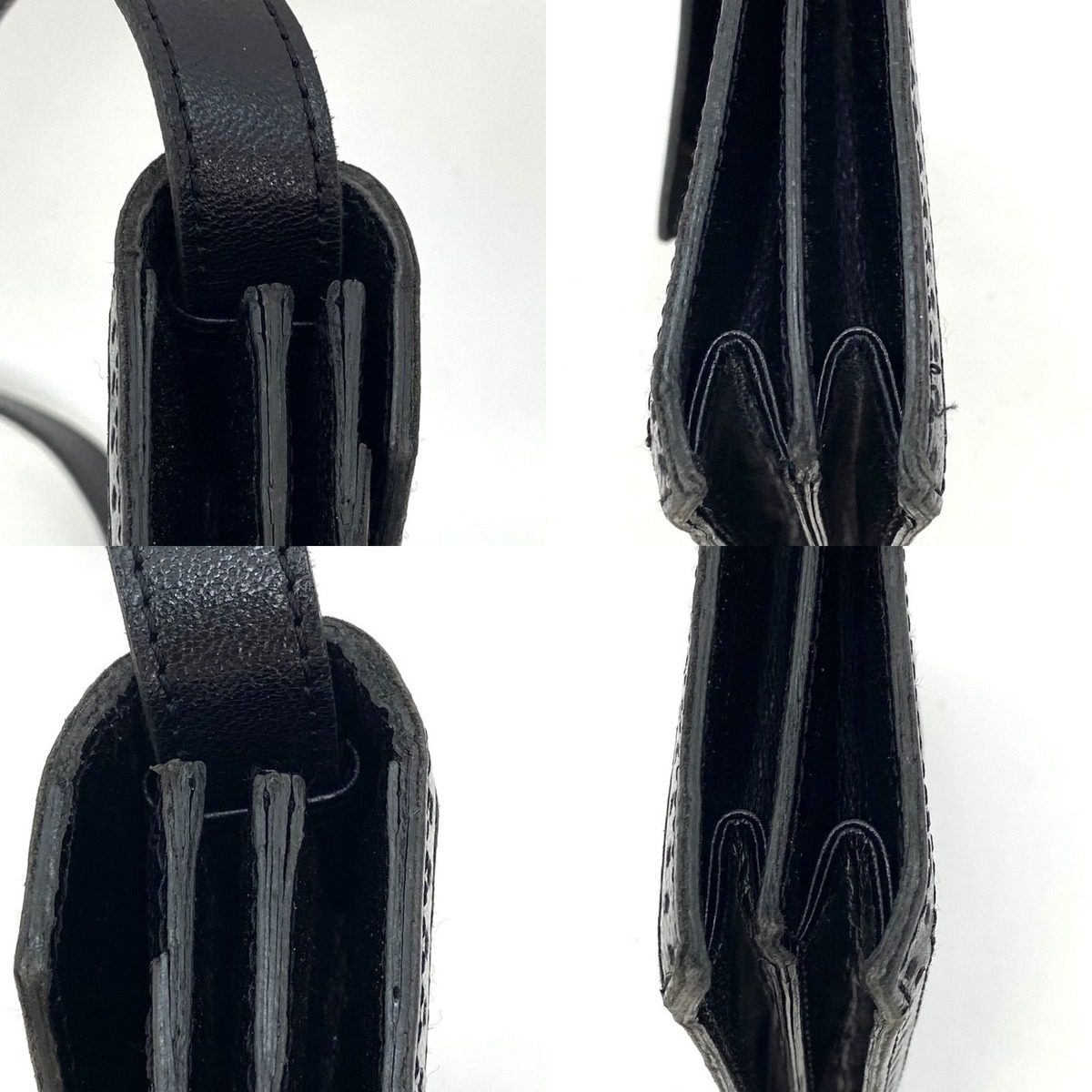 Saint Laurent Shoulder Bag Leather Black Pochette Travel Formal — view 9