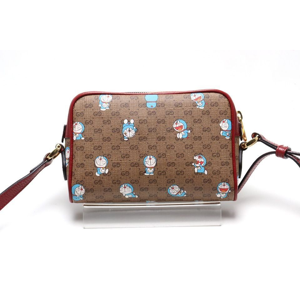 Gucci Micro GG Doraemon Collaboration Leather Shoulder Bag — view 2