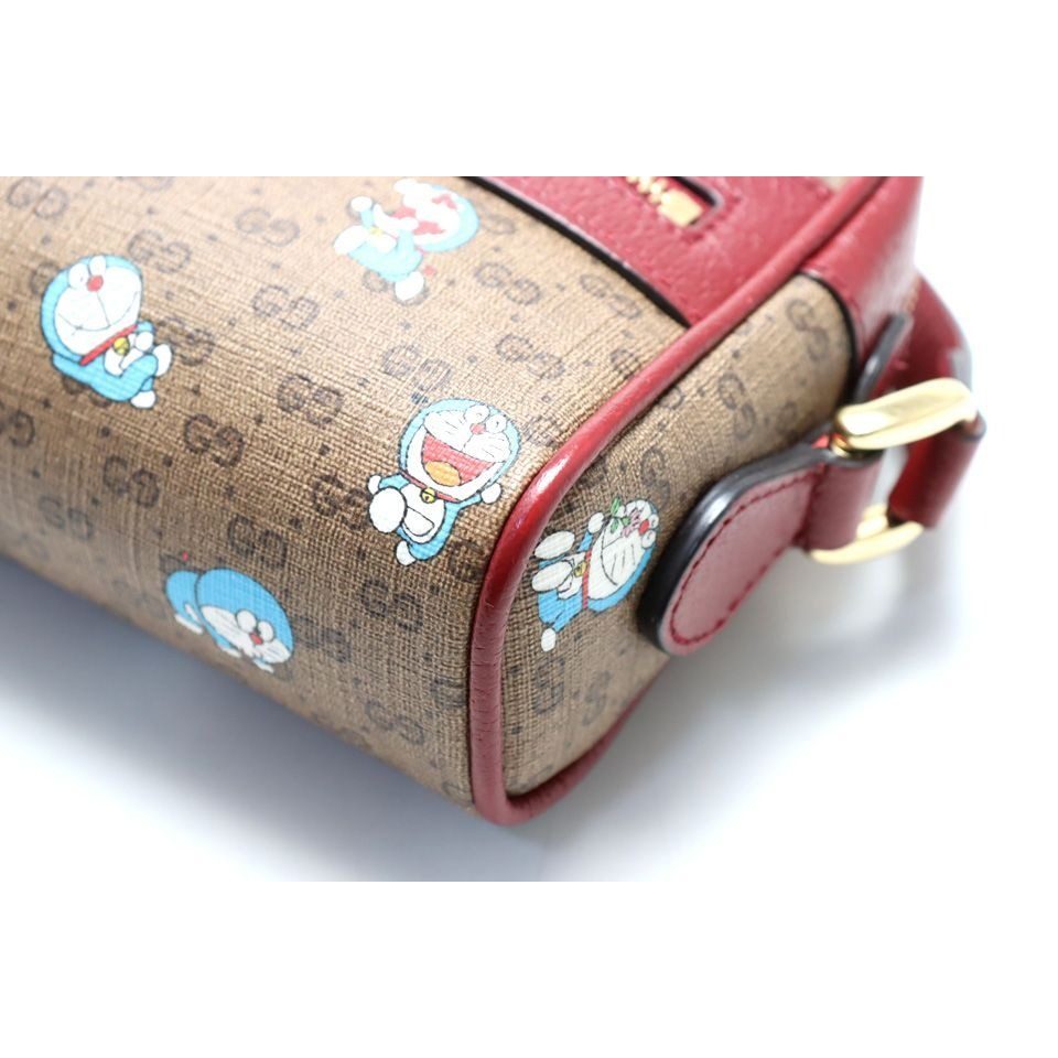 Gucci Micro GG Doraemon Collaboration Leather Shoulder Bag — view 4