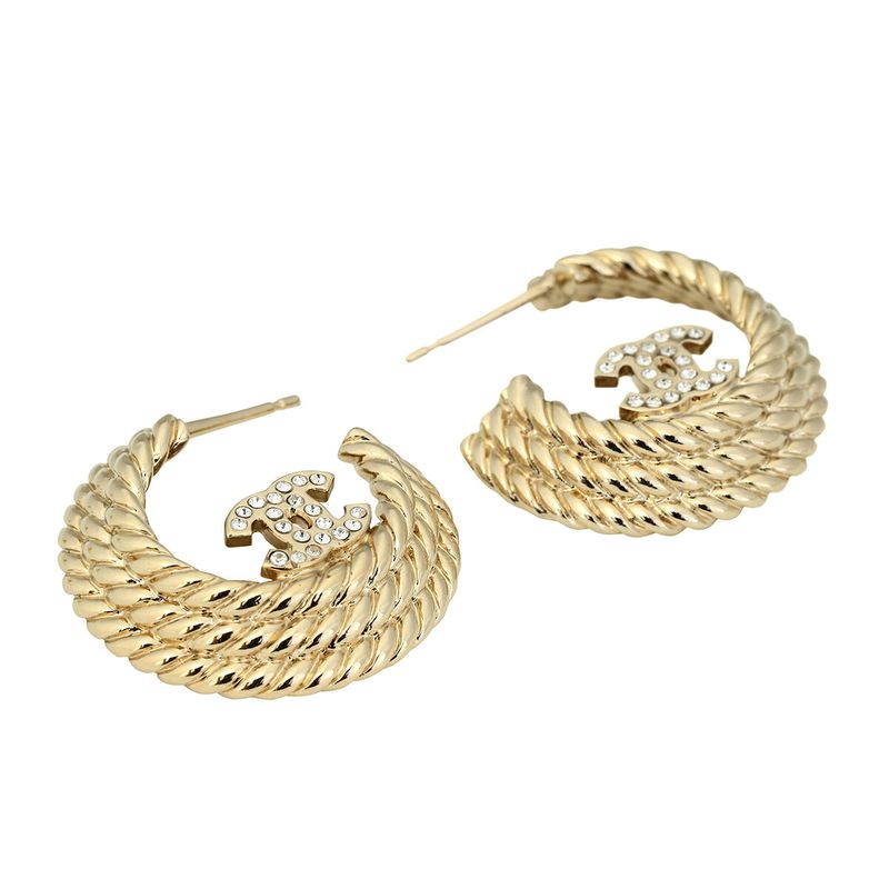 Chanel Hoop Earrings — view 4