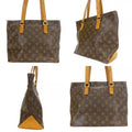 Louis Vuitton Tote Bag Cabas Piano Monogram Leather Brown Shoulder Bag