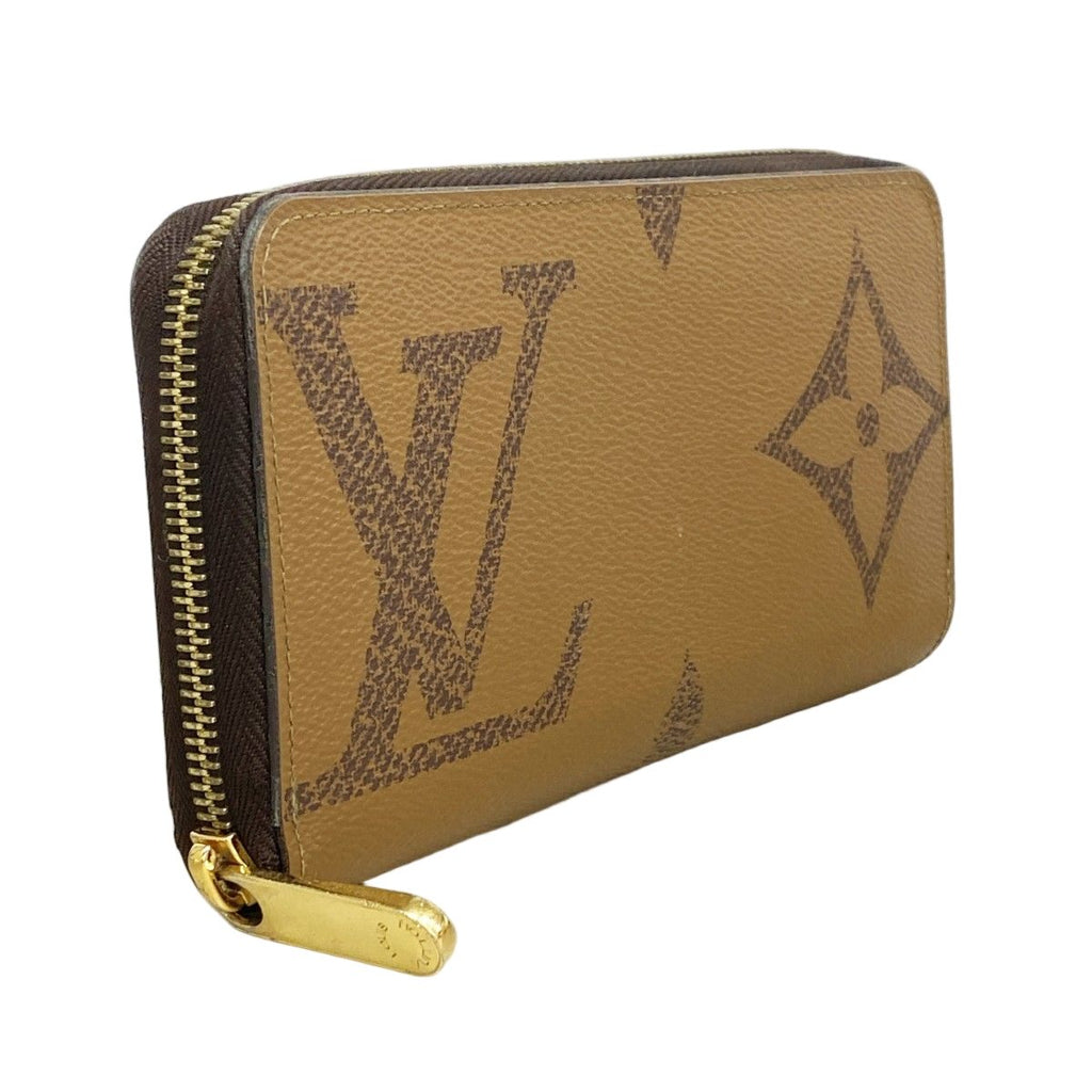 Louis Vuitton Wallet Monogram Giant Reverse Zippy Brown — view 2