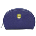 Christian Dior CD Logo Pouch Accessory Case Leather Blue Miscellaneous — view 2