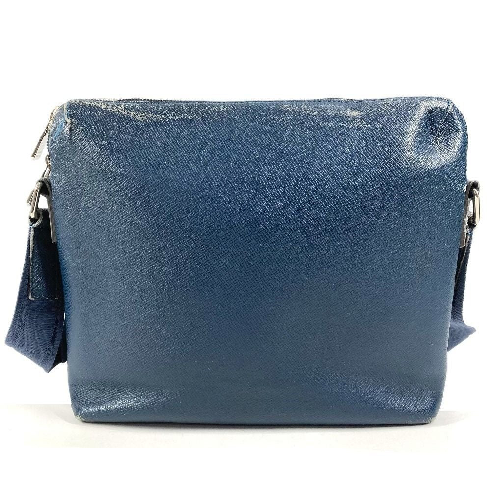 Louis Vuitton Shoulder Bag Grigori Taiga Leather Ocean Blue