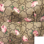 Gucci Flower Tote Bag Floral Pattern Rose Beige Pink — view 7