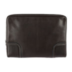 Louis Vuitton Porte Audinature Second Bag Leather Brown Silver Hardware