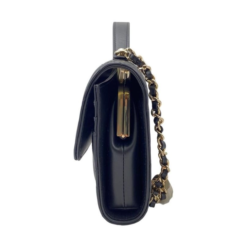 Chanel Ap2875 Flap Phone Case Black Random Seal Silver Hardware — view 3