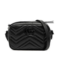 Gucci GG Marmont Mini Camera Bag Black Leather