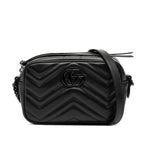 Gucci GG Marmont Mini Camera Bag Black Leather