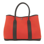 Hermes Garden Party PM Tote Toile Military Nego Negonda Orange Poppy