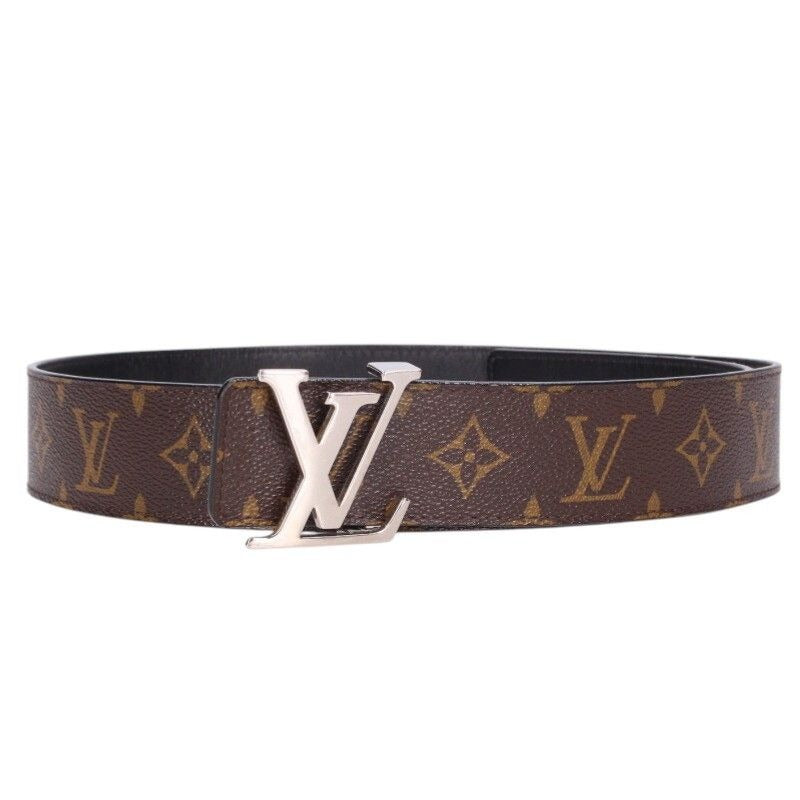 Louis Vuitton Belt LV Initial Monogram Reversible Leather 90 Brown Black