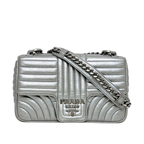 Prada Chain Shoulder Bag Silver Diagram