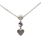 Gucci Heart Studs Pendant Necklace SV 925 Silver — view 2
