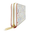Louis Vuitton Wallet Monogram Multicolor LV Takashi Murakami Zippy Blanc — view 2