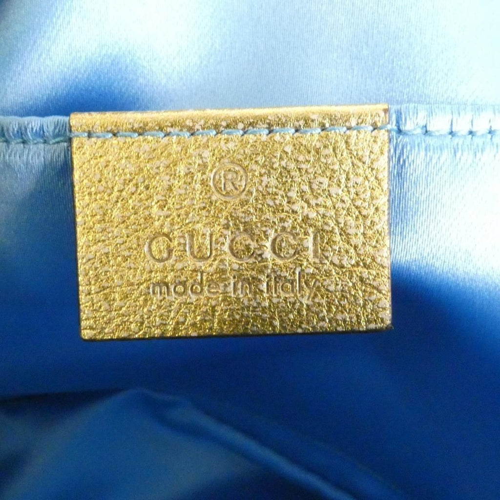 Gucci Shoulder Bag Leather Gold — view 8