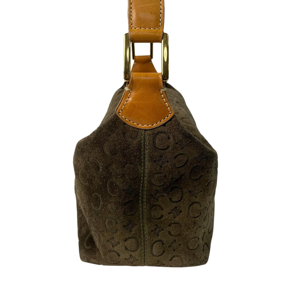 Celine Vintage C Macadam Suede Shoulder Bag — view 4
