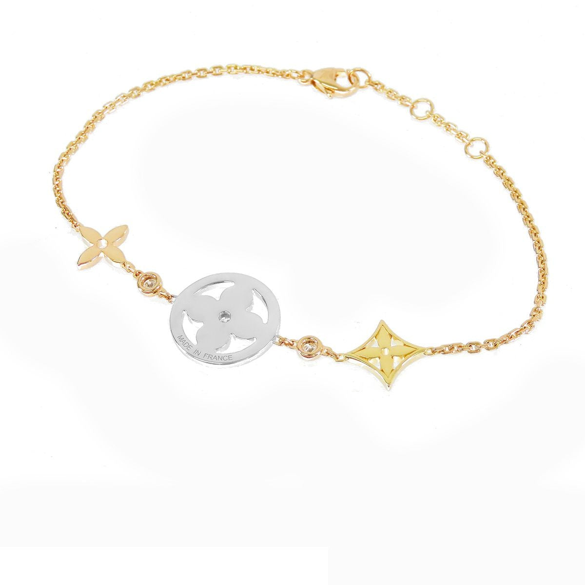 Louis Vuitton Collier Idylle Blossom Bracelet Three Color Gold Diamond — view 2