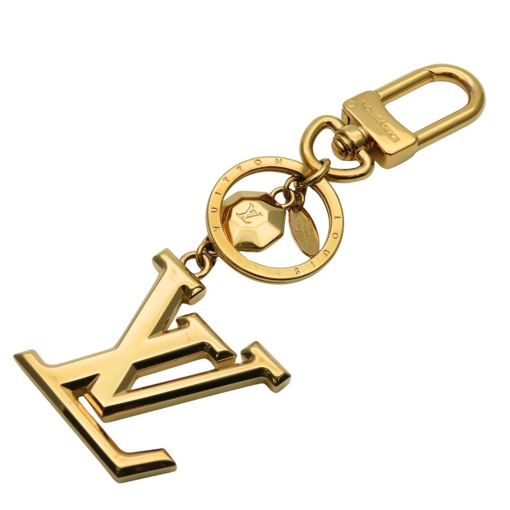 Louis Vuitton Key Holder Porte Cles LV Facet Metal Gold Plated