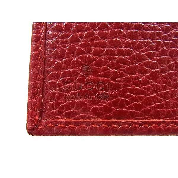 Gucci Wallet GG Marmont Red Leather W Hook Bifold — view 2
