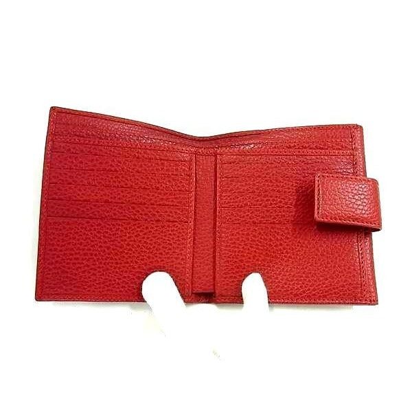 Gucci Wallet GG Marmont Red Leather W Hook Bifold — view 4