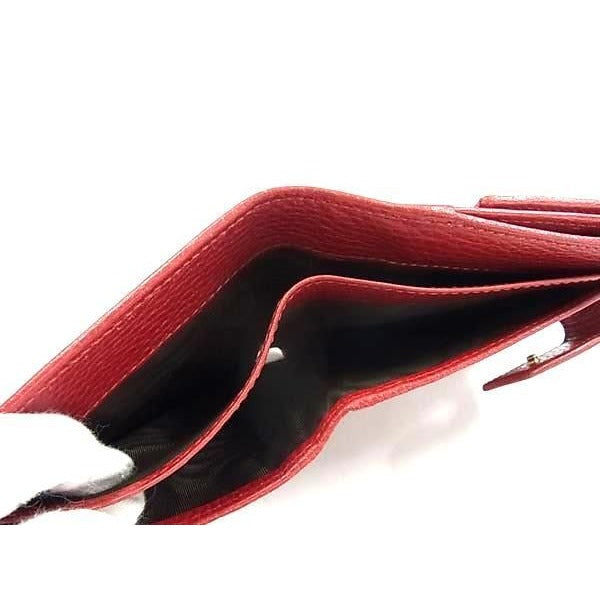 Gucci Wallet GG Marmont Red Leather W Hook Bifold — view 5