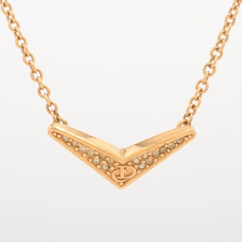 Christian Dior Necklace GP With Rhinestones — view 2