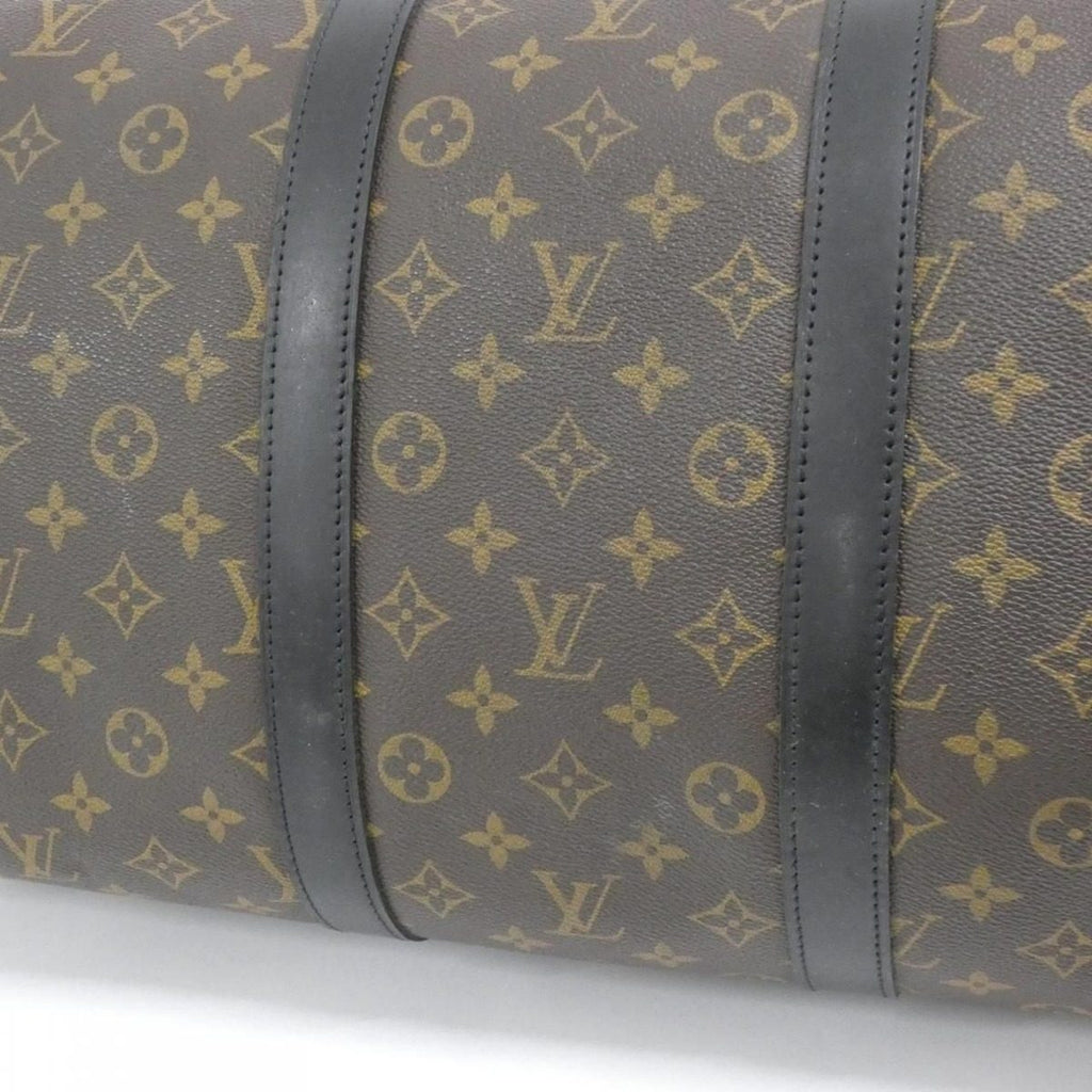 Louis Vuitton Monogram Macassar Keepall Bandouliere 55 cm Boston Bag — view 2