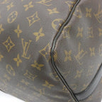 Louis Vuitton Monogram Macassar Keepall Bandouliere 55 cm Boston Bag — view 3