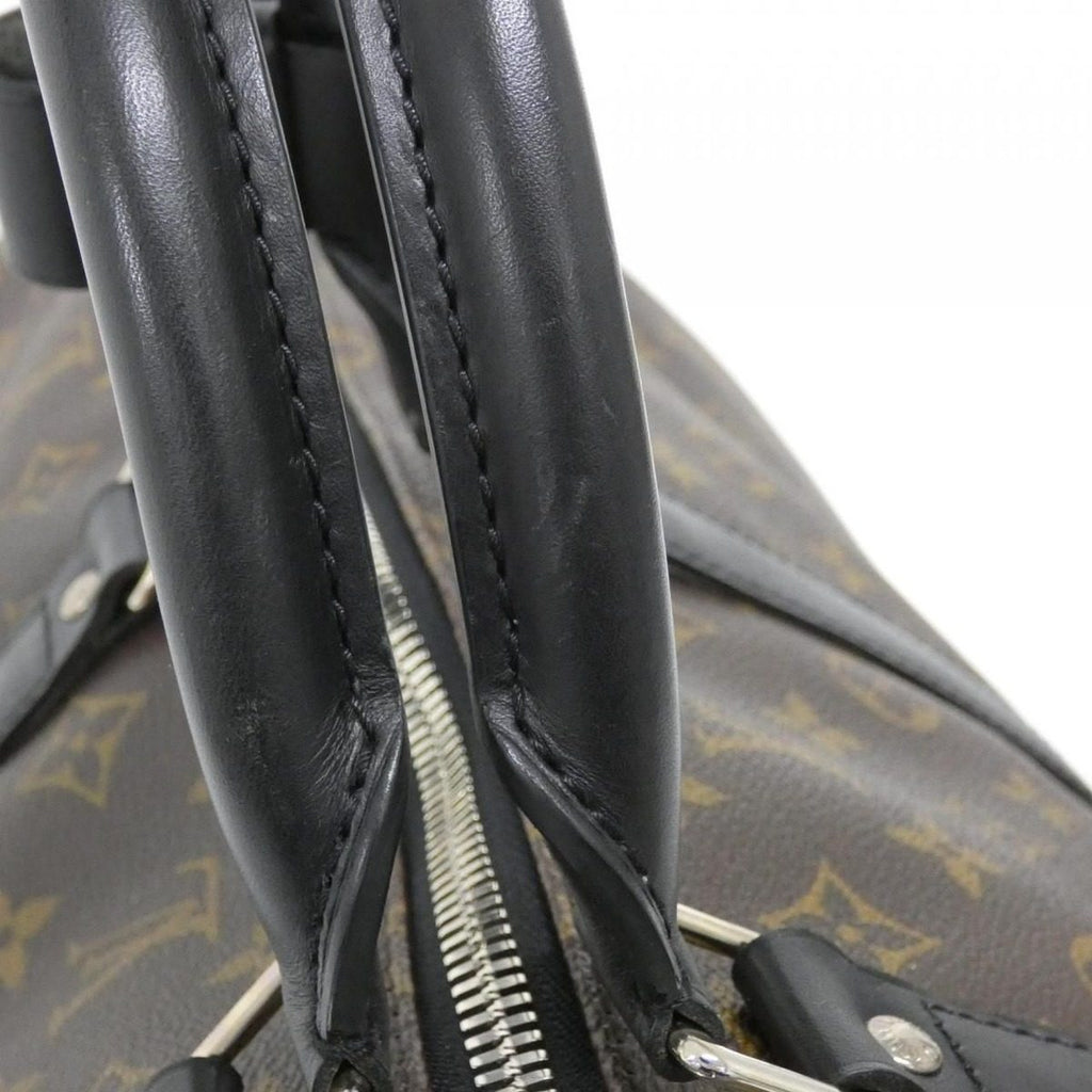 Louis Vuitton Monogram Macassar Keepall Bandouliere 55 cm Boston Bag — view 8