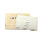 Louis Vuitton Card Holder Lock Me Case Calf Leather White 0371 — view 3