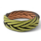 Loewe Bracelet Bangle Braided Classic Calf Green — view 4