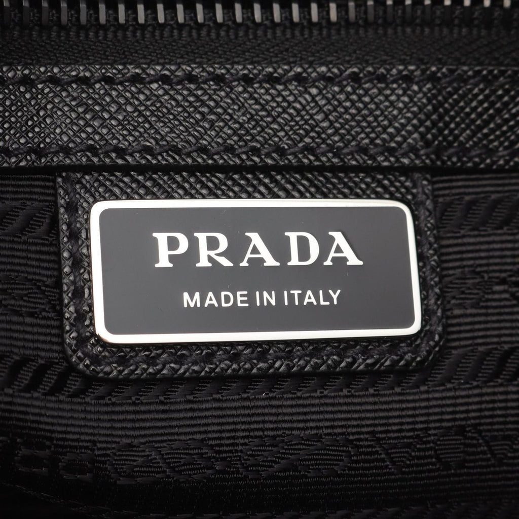 Prada Shoulder Bag Re-Nylon 2 Vh1182 Dmhf 0002 Nero Nylon Saffiano Leather — view 4
